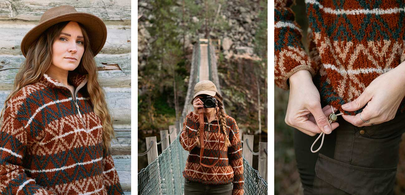 Ronja Hakalehto; Kiertoteitä - 17 neuletta matkan varrelta.