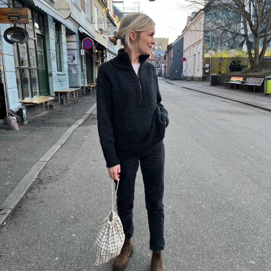 PetiteKnit - Zipper Sweater Light