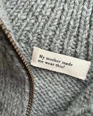 PetiteKnit - "My mother made me wear this!" -label